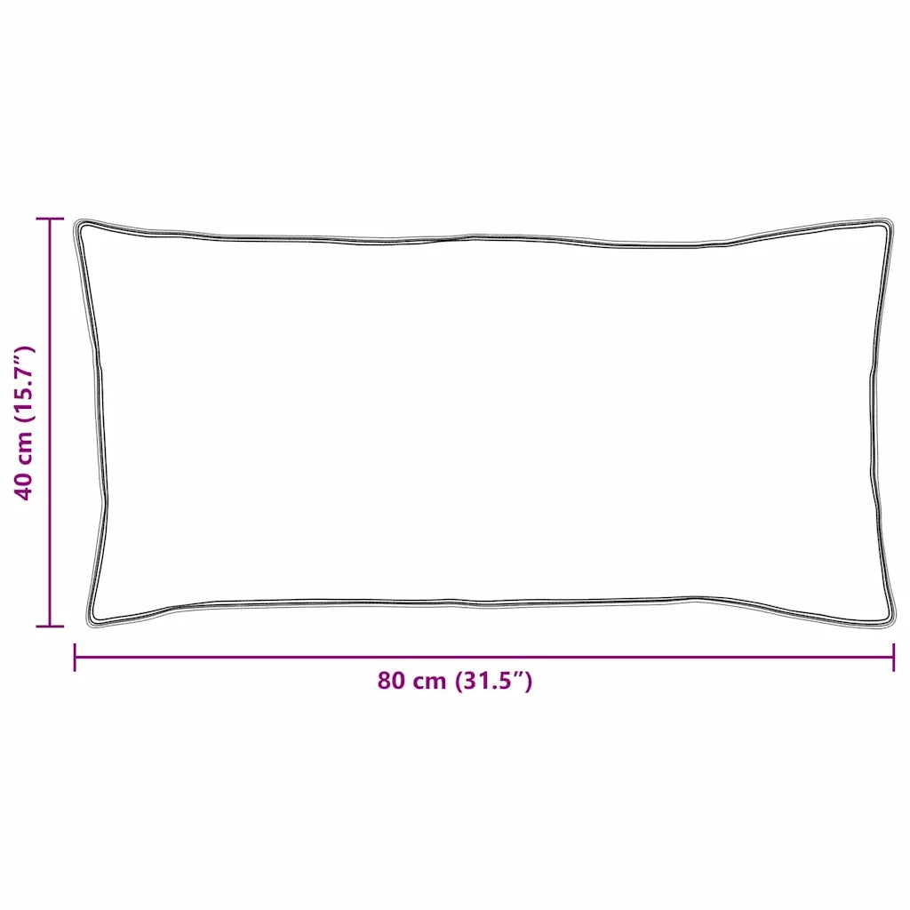 Cuscino con cuscino 2 pcs Bianco 40 x 80 cm Piuma 42007685