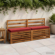 Cuscini per Panchina a 2 Pezzi VUGHT 2 pcs 100% Poliestere 950471
