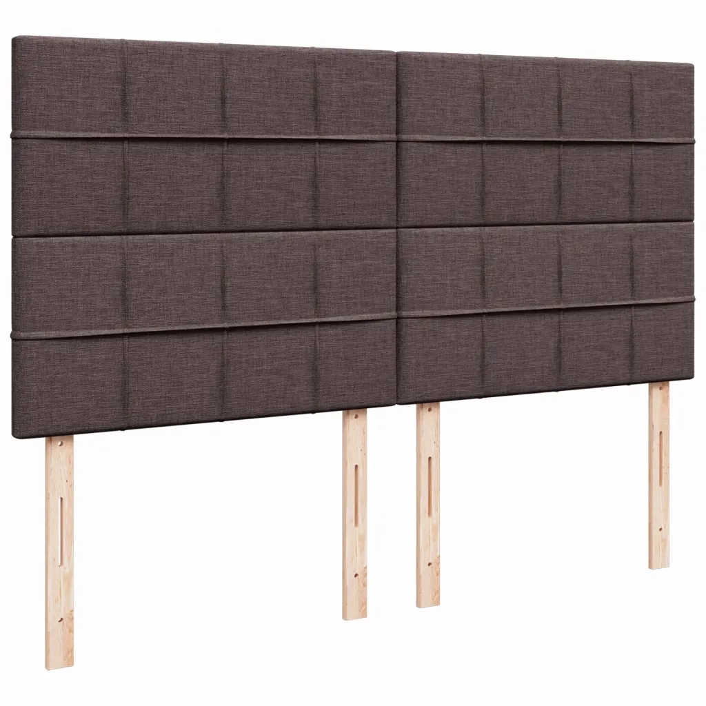 Giroletto a Molle con Materasso Marrone Scuro 180x200cm Tessuto 3292870