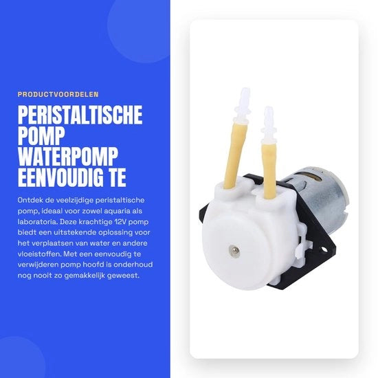 Pompa peristaltica - Pomp acqua - Facile da pulire - Bianco - Acquario - Per laboratori e acquari - Flusso intenso