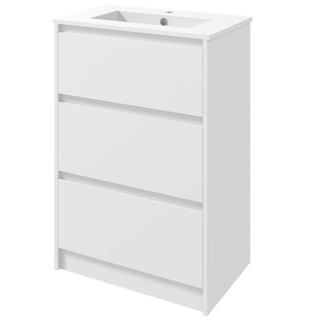 Mobile Bagno con Lavabo ¨C zephmum ¨C 61x37x88 Bianco
