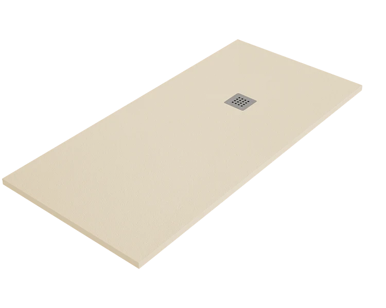 Piatto doccia ARDESIA 100x220 cm Crema griglia in acciaio