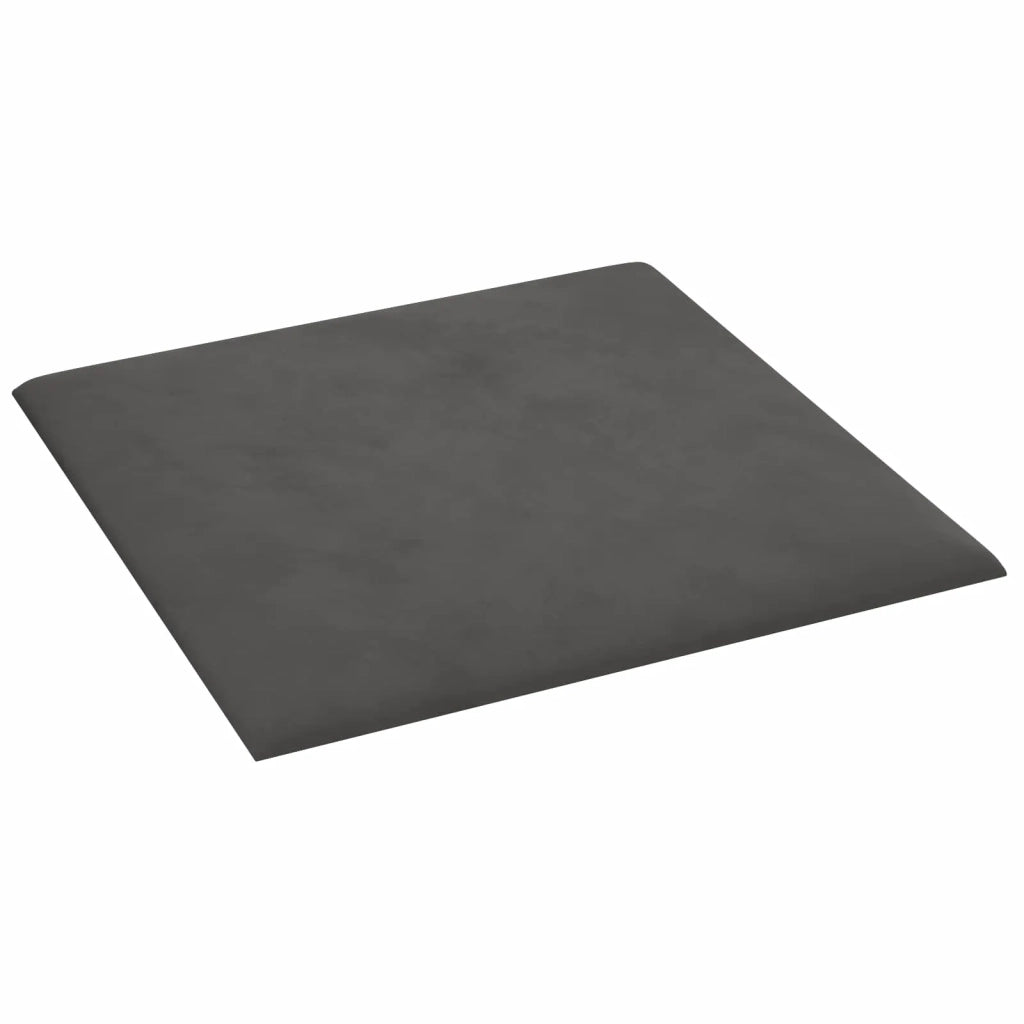 Testiera | Testata da Parete 12 pcs Grigio Scuro Velluto