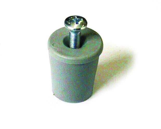 PARACOLPO PER TAPPARELLE CON RONDELLA E VITE Col. Grigio  mm. 28 50.00 pz
