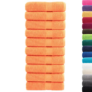 Asciugamani Doccia SOLUND 10 pz | Teli per bagno Arancioni 70x140cm 600g/m2