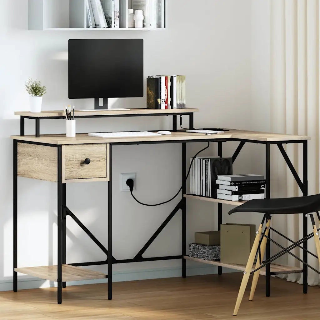 Scrivania | Tavolo da Ufficio Rovere Sonoma 120 x 79 x 86,5 cm Legno multistrato
