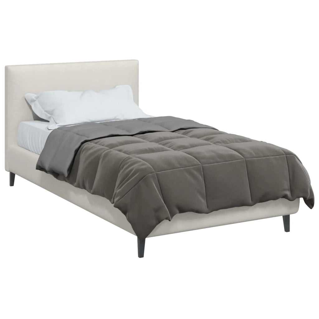 Duvet Invernale Grigio chiaro 140 x 220 cm Microfibra 42026086