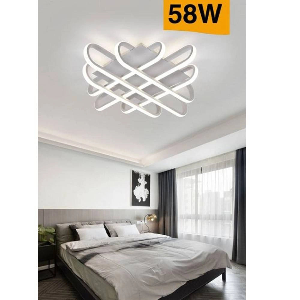 Trade Shop - Plafoniera Da Soffitto Led 58 W Lampadario Moderno Luce 6500k 4000k 3000k C41-b -