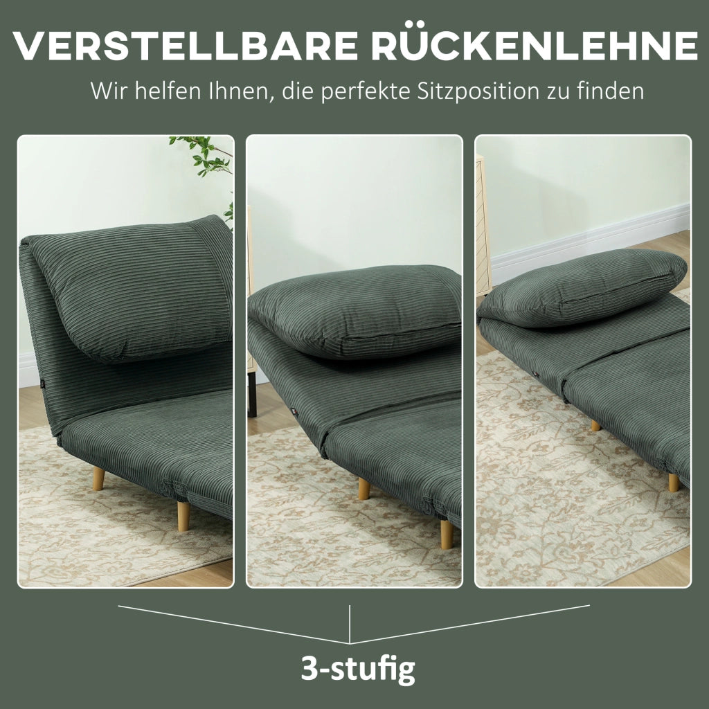 Poltrona letto ¨C Minimal ¨C Verde 82x87x89 cm