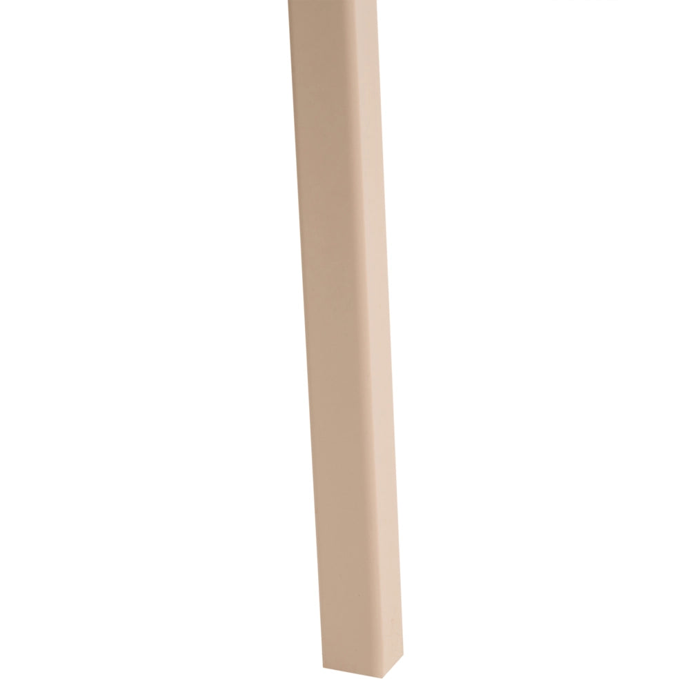 Set di 2 sedie da pranzo in gomma con struttura in legno Mobili da cucina per la sala da pranzo beige chiaro in stile retrò