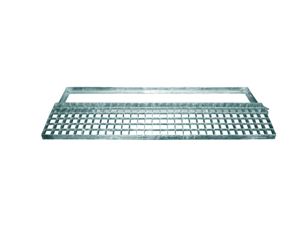 GRIGLIA CON TELAIO RETTANGOLARE 100x30 cm - Pedonale