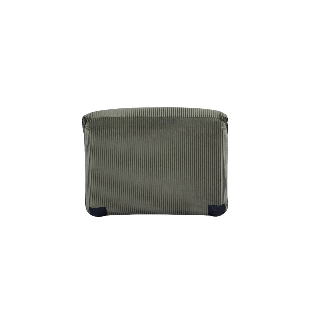 Poltrona convertibile velluto a coste grosse coste 1 posto, verde kaki