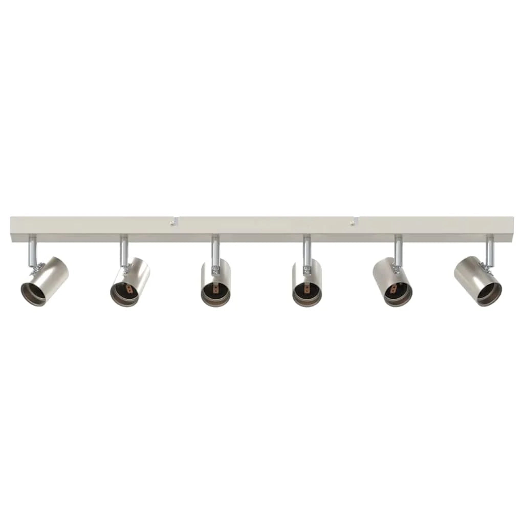 Faretto da soffitto moderno orientabile per interni 73 x 6,5 x 11,5 cm metallo nichelato 02_0058298