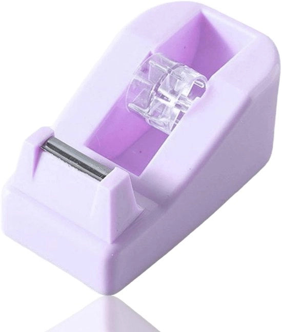 Dispensatore di Adesivo Pratico - Supporto per Adesivi - Piastra Antiscivolo - Adatto per Adesivi da 18mm - Ufficio/Casa/Scolastico - Design Moderno
