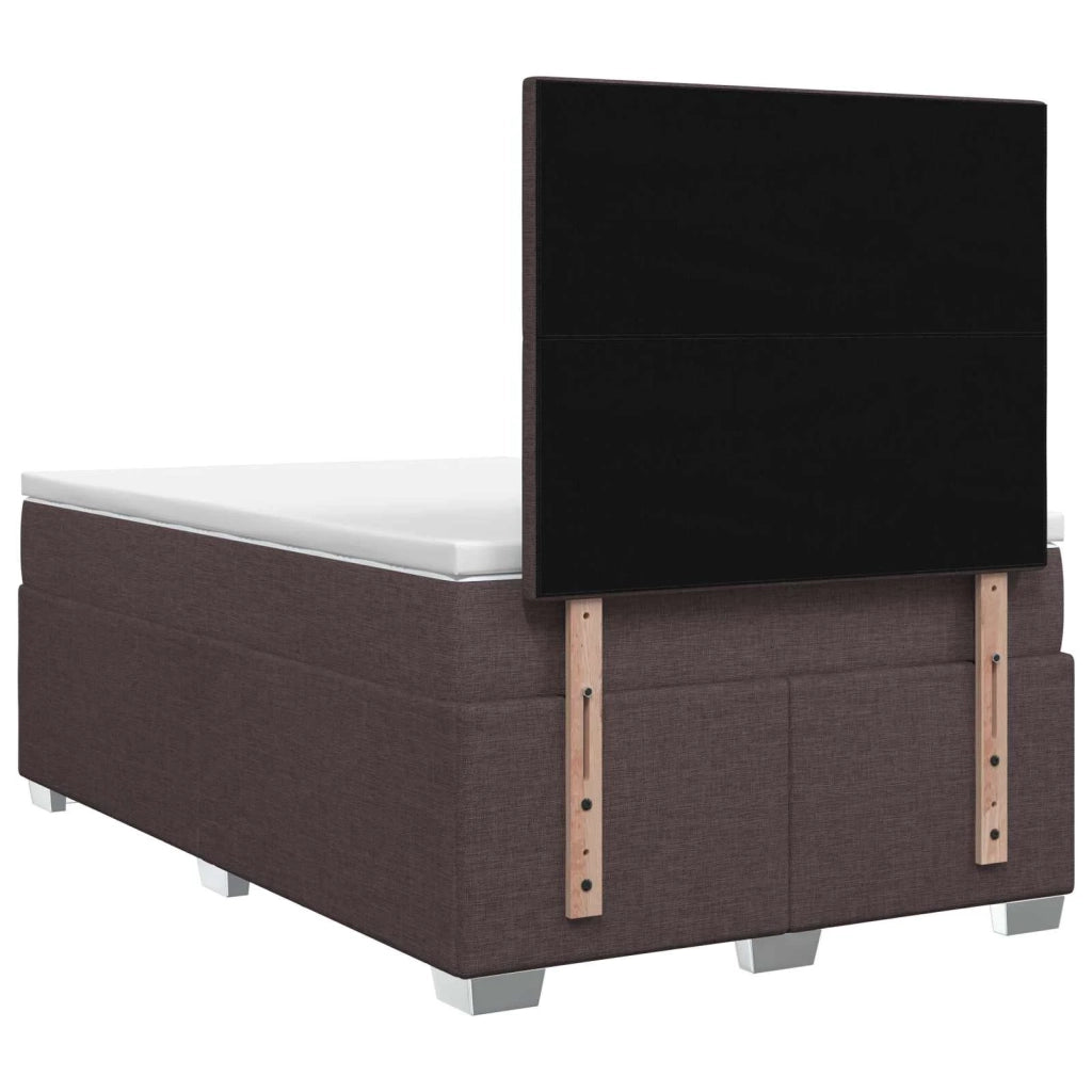 Letto box spring con materasso Marrone Scuro 120 x 200 cm 3453391