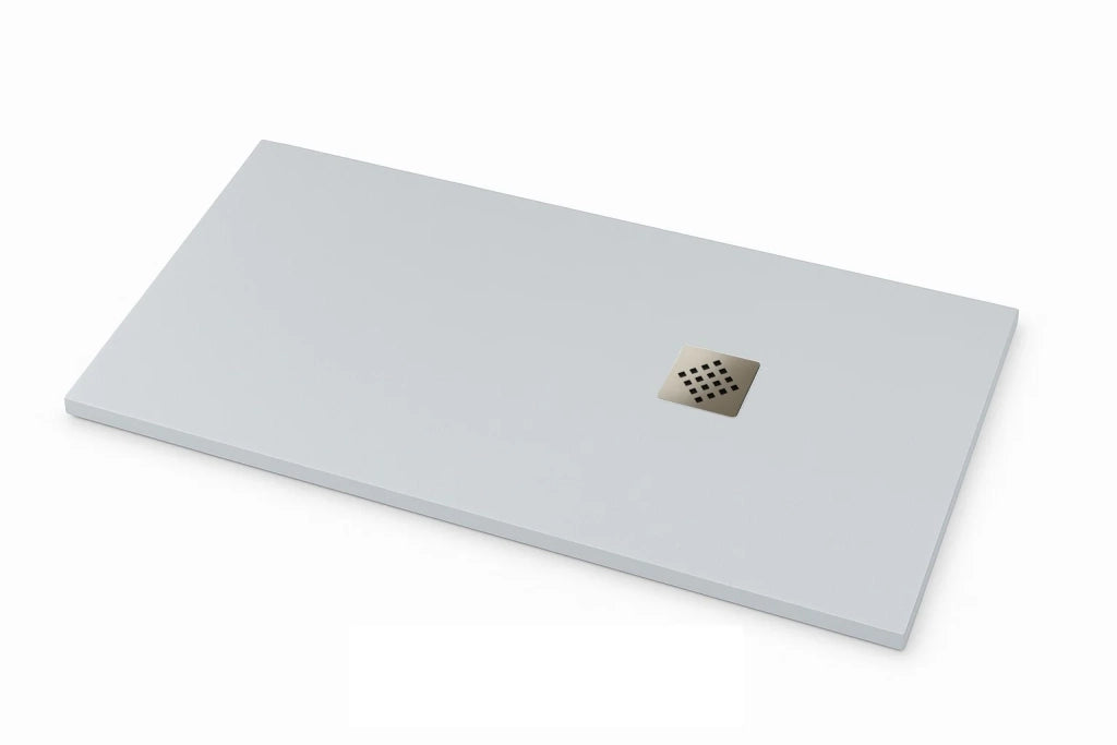 Piatto doccia Ardesia extra piatto 70X110 cm colore Grigio chiaro RAL 7035 griglia in Acciaio