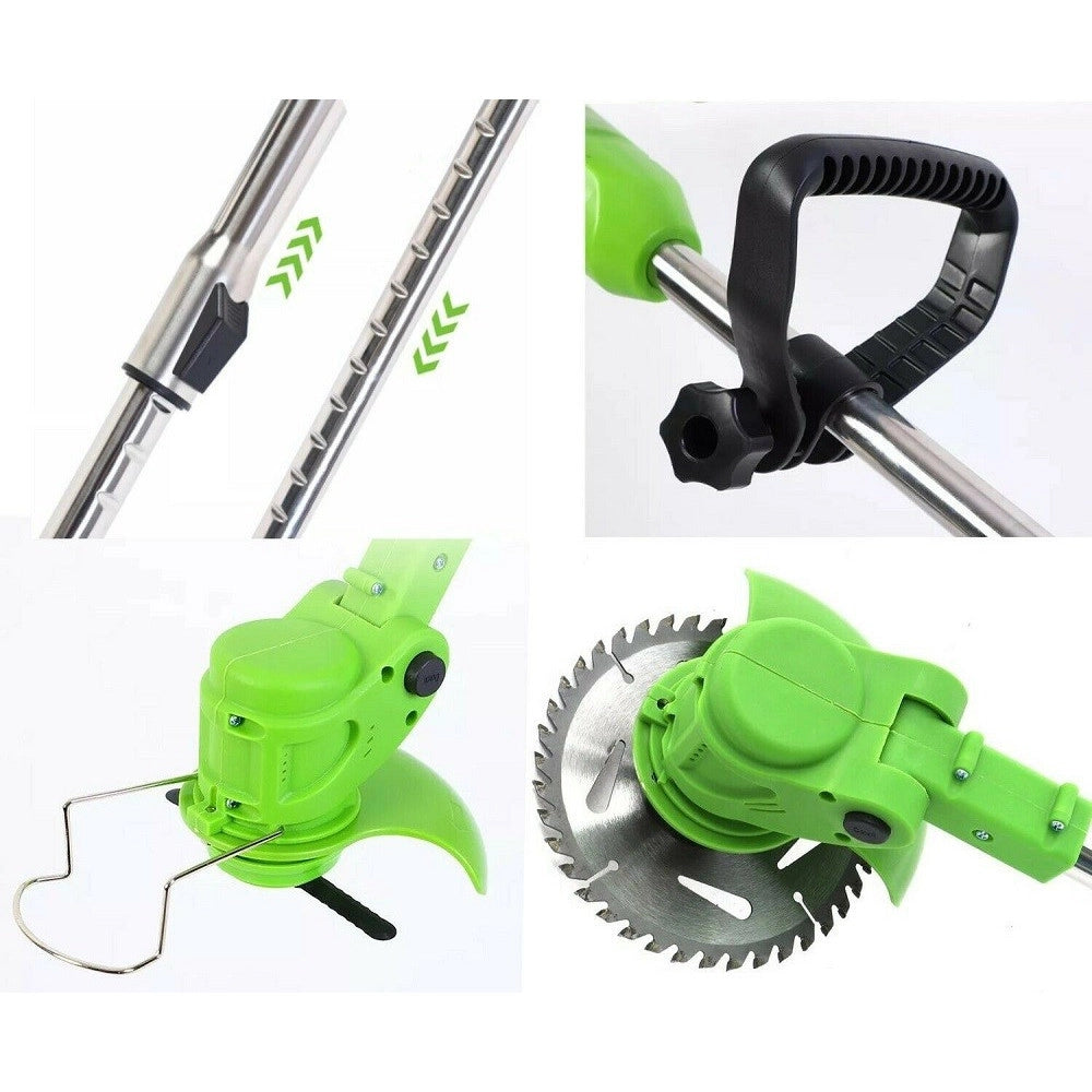 Trade Shop - Decespugliatore Elettrico A Batteria 24v Tagliaerba Tagliabordi Accessori 94477 -