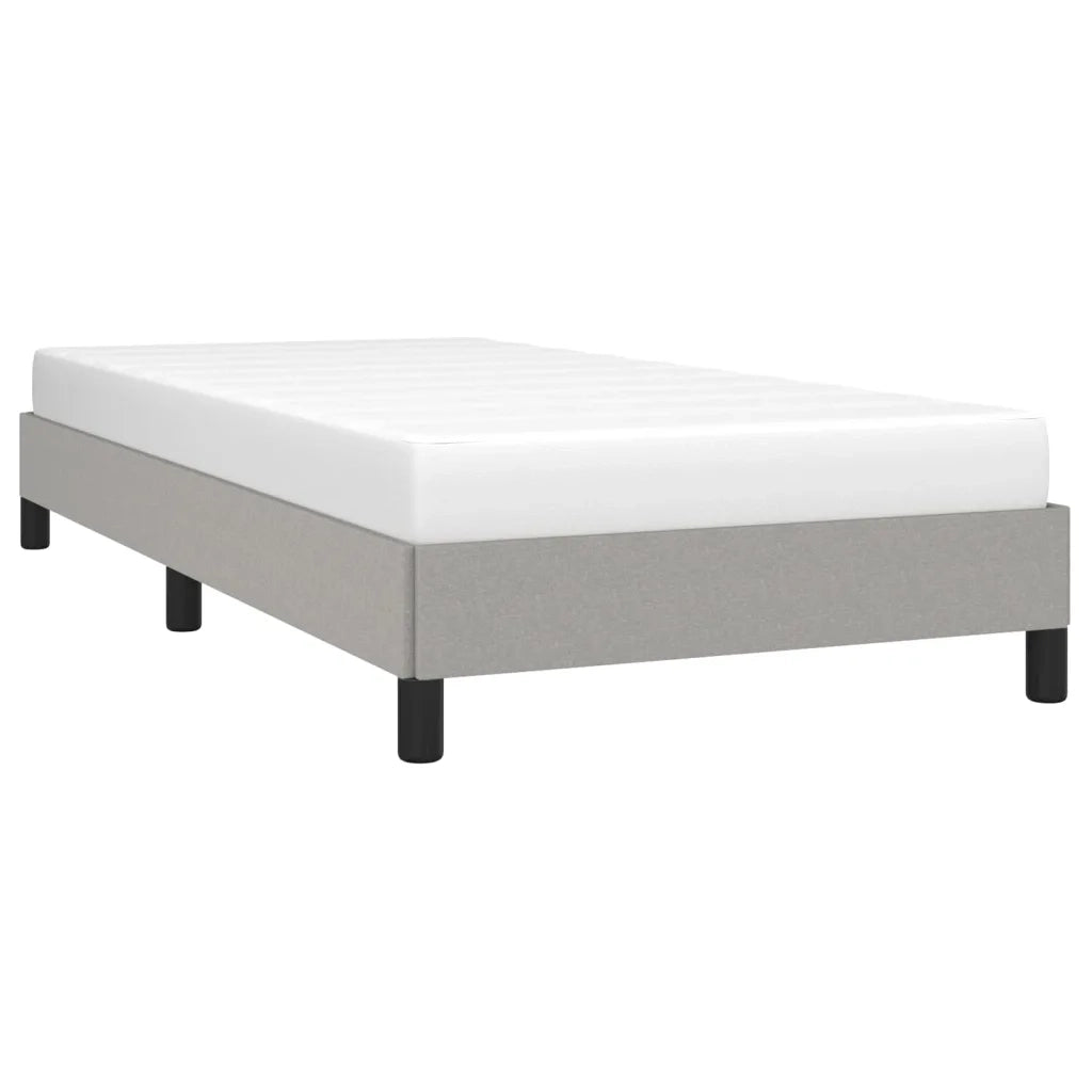 Letto singolo | Letto per adulti | Giroletto senza Materasso Grigio Chiaro 90x200 cm Tessuto