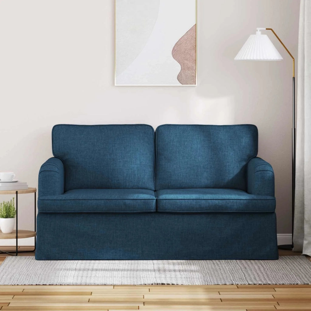 Divano Blu 144 x 80 x 85 cm Tessuto