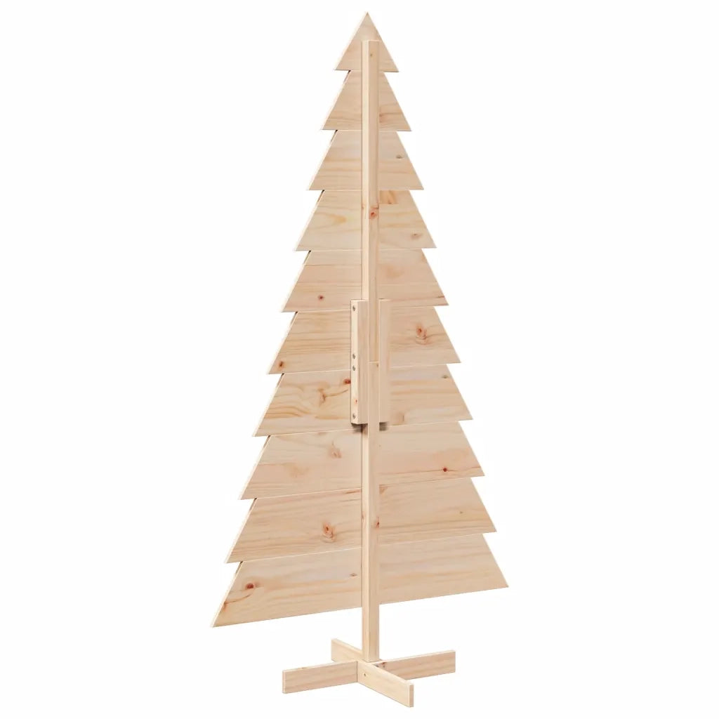 Albero di Natale Decorativo-Decorazioni natalizie in Legno 180 cm Legno Massello Pino 808964