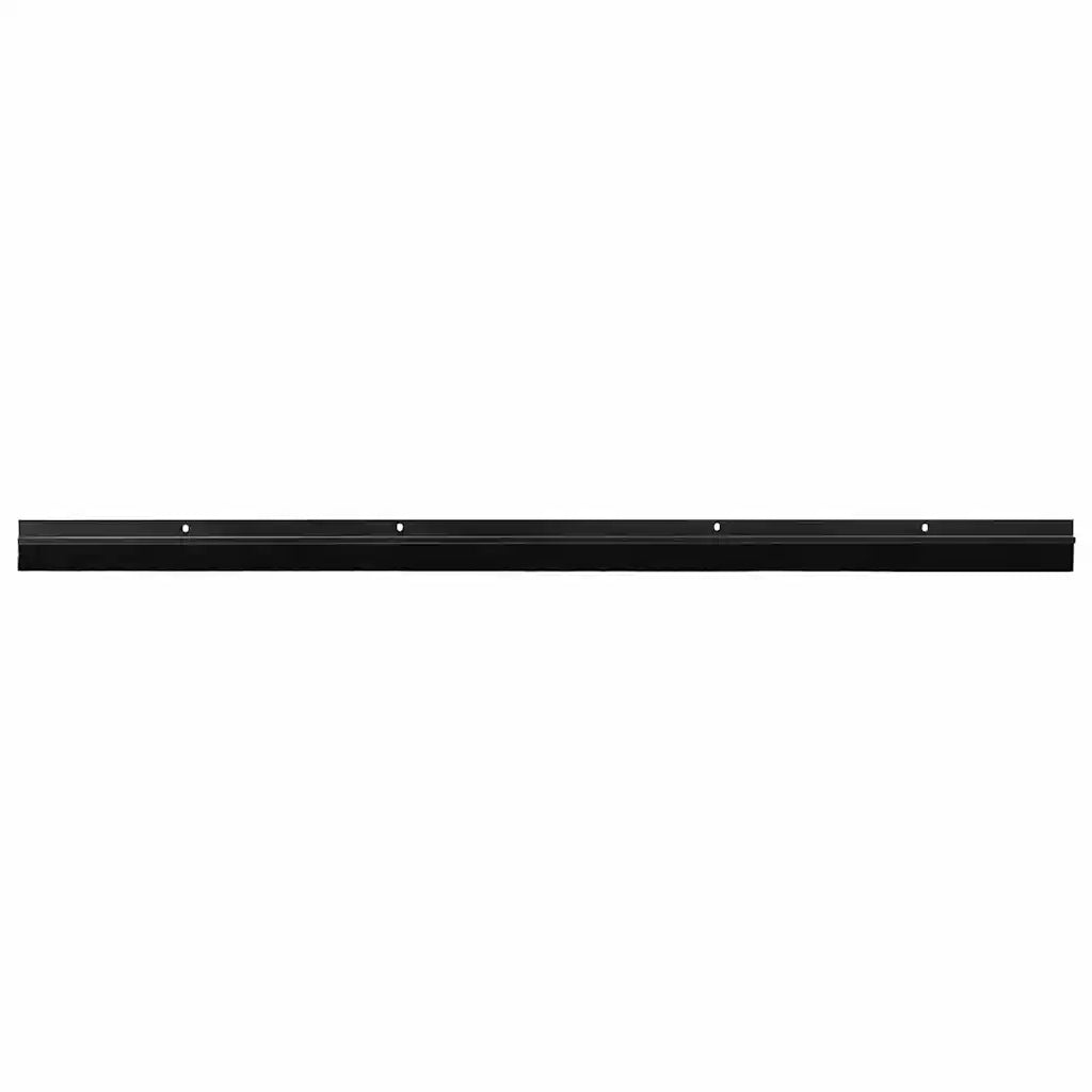 Spazzole per porte a vite 2 pz Nero 100 cm Lega di alluminio CFW6545490