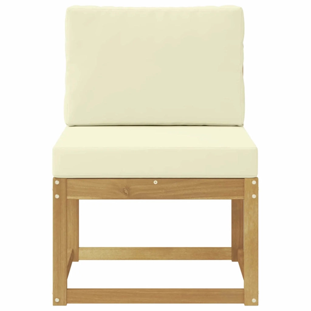 Set di divani da esterno Bianco e Crema 59 x 63 x 73 cm 901458