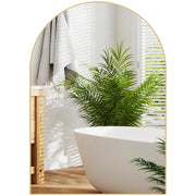 Specchio da parete con cornice in legno ¨C zephmum ¨C 50x70 cm oro