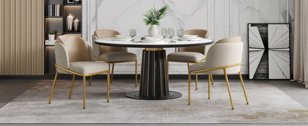 Sedia da pranzo moderna con gambe inclinate, piedi regolabili e struttura robusta, ideale per sala da pranzo, studio e ufficio aperto