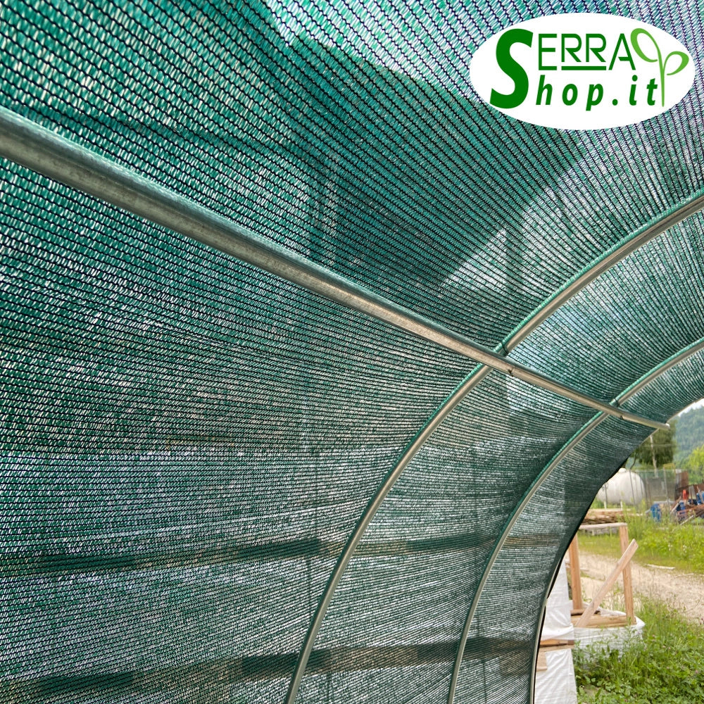 Serra Tunnel Easy SOL 3x12m con rete ombreggiante