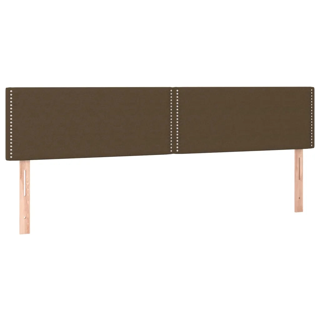 Giroletto a Molle con Materasso Marrone Scuro 180x200cm Tessuto 3140556