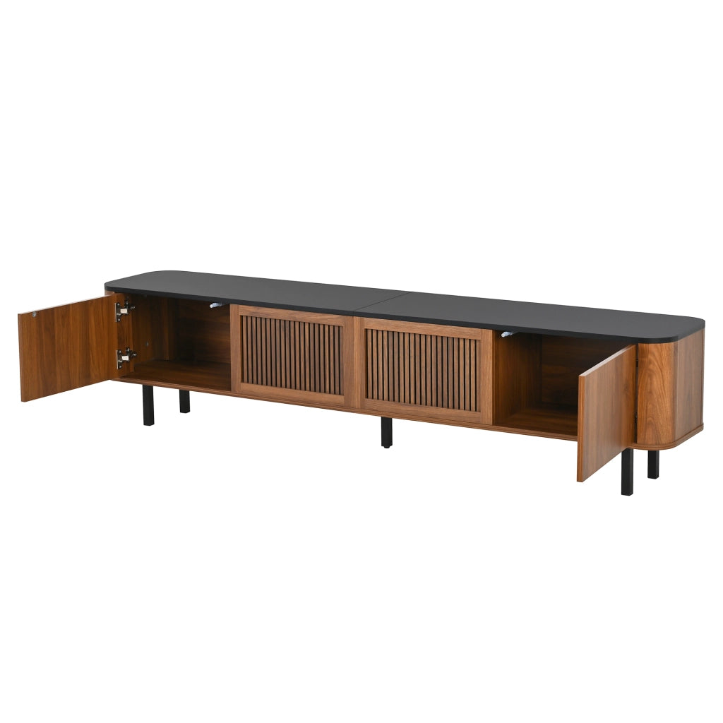 MOBILE TV 190x35x45 cm Noce MDF e pannello di legno