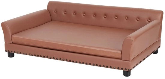 Banca per cani - XL - 120x78x40cm - Marrone