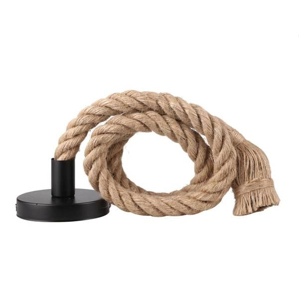 Sospensione Candellux corda sisal marrone E27 100 cm