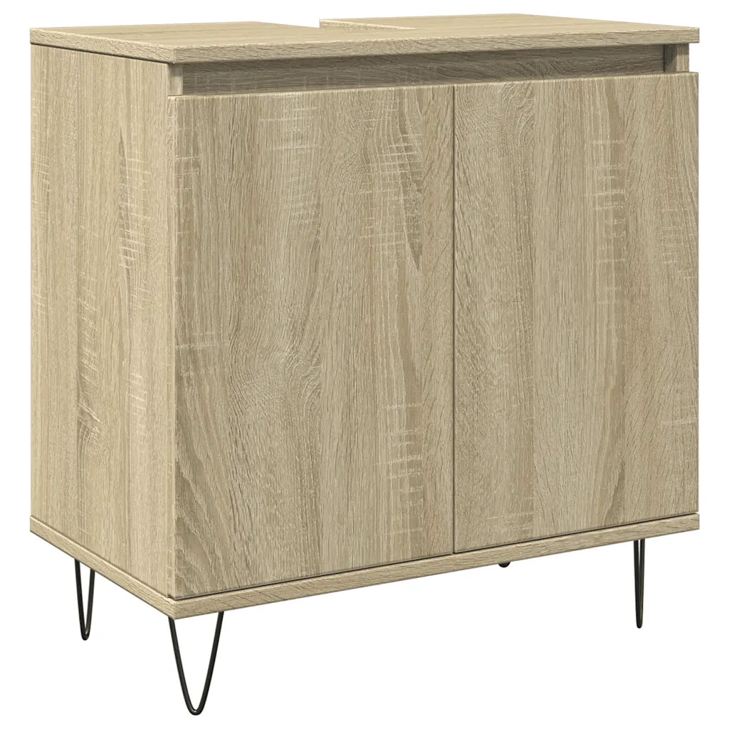 Mobile da Bagno | Armadio da bagno Rovere Sonoma 58x33x60 cm in Legno Multistrato