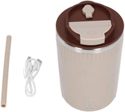 Tazza per caffè portatile 380 ml - Mescolamento automatico - Resistente all'usura - Realizzata in acciaio inossidabile - Leggera - Progettata per un uso igienico e duraturo - Becher per miscelazione a mano