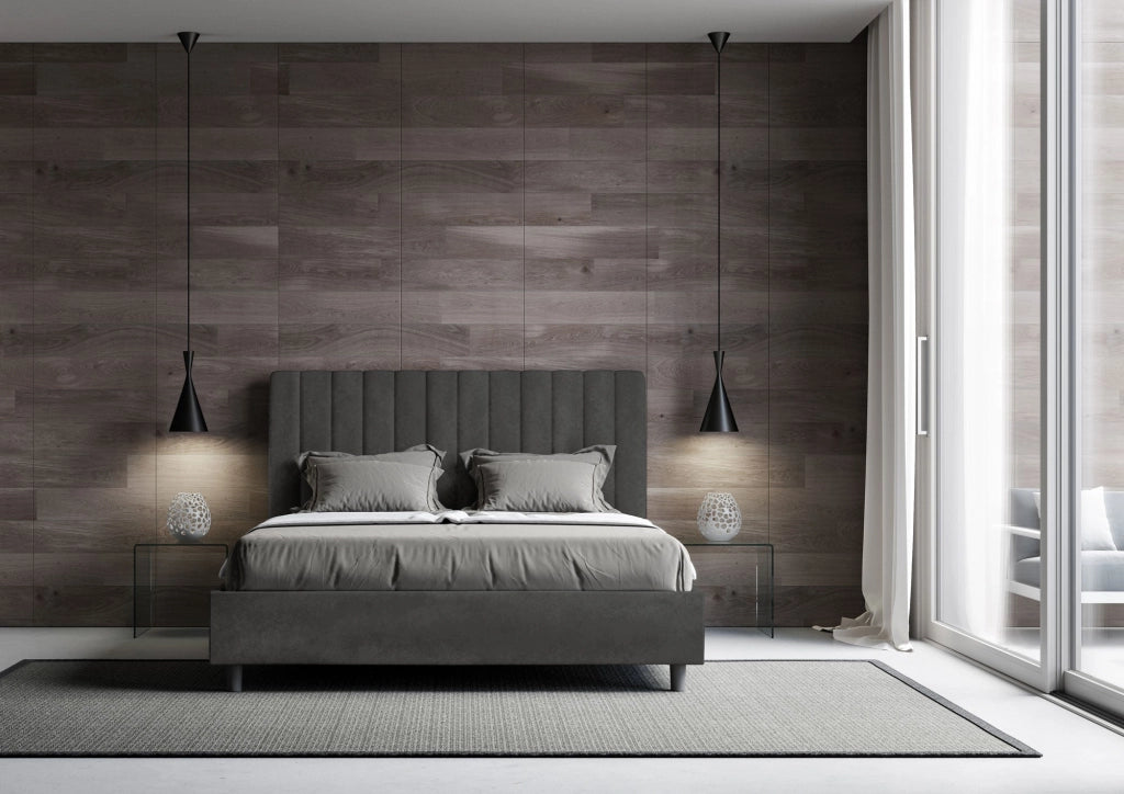 Letto Matrimoniale 160x190 cm Senza Rete Agueda Grigio