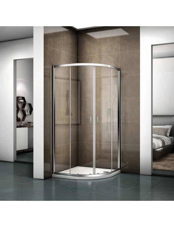 Box doccia 1/4 cerchio HAMAR 309 RIHO 90x90 x200cm con ante scorrevoli