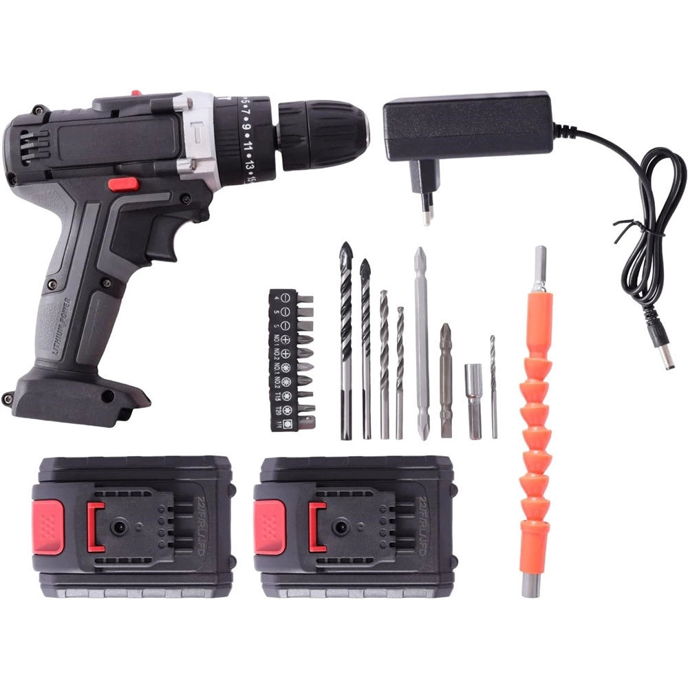 Trade Shop - Avvitatore A Batteria 48v Trapano Cacciaviti Per Installazione Tv Tenda Lampadine -