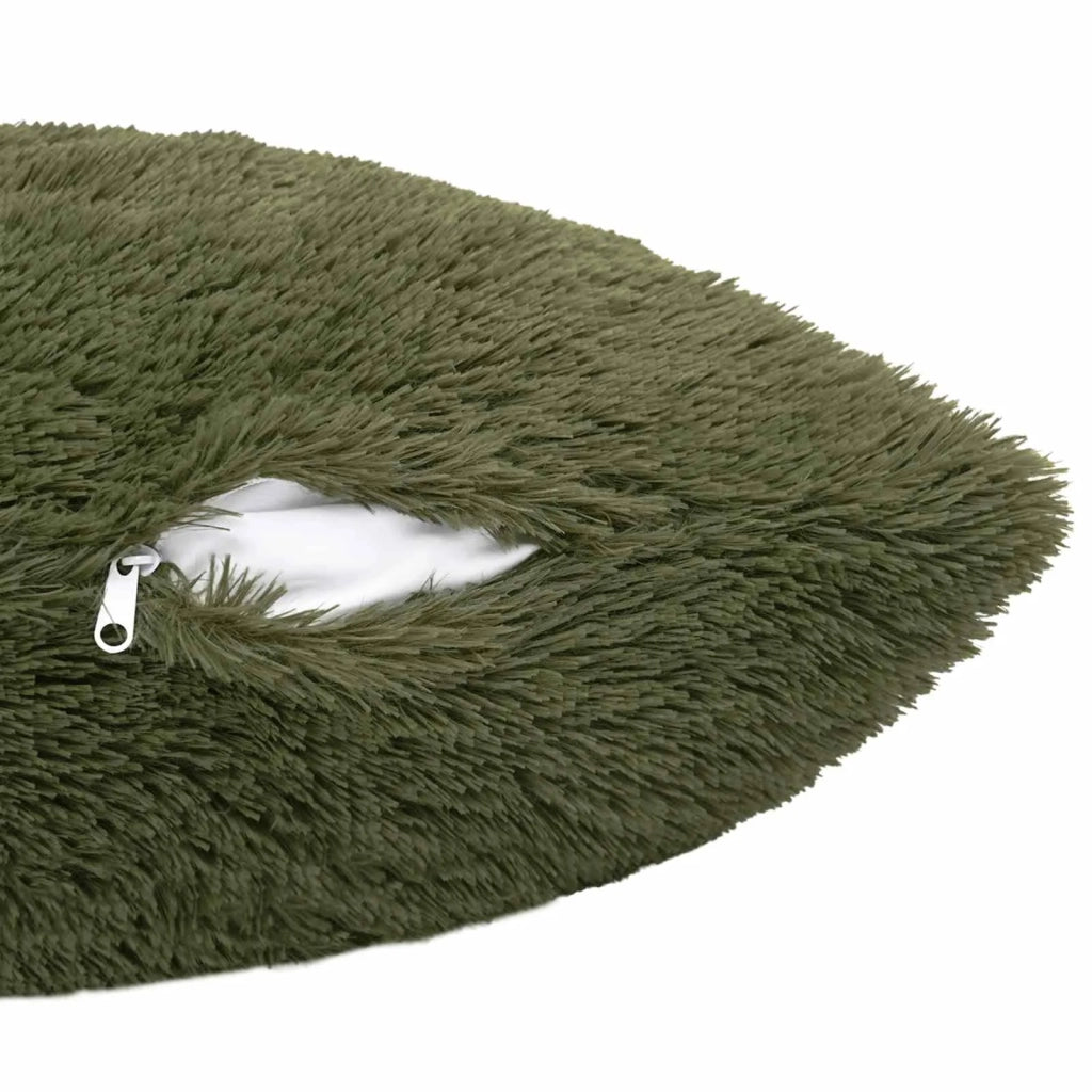 Cuscino con cuscino HEERLEN 2 pz Verde Fleece PV 928614