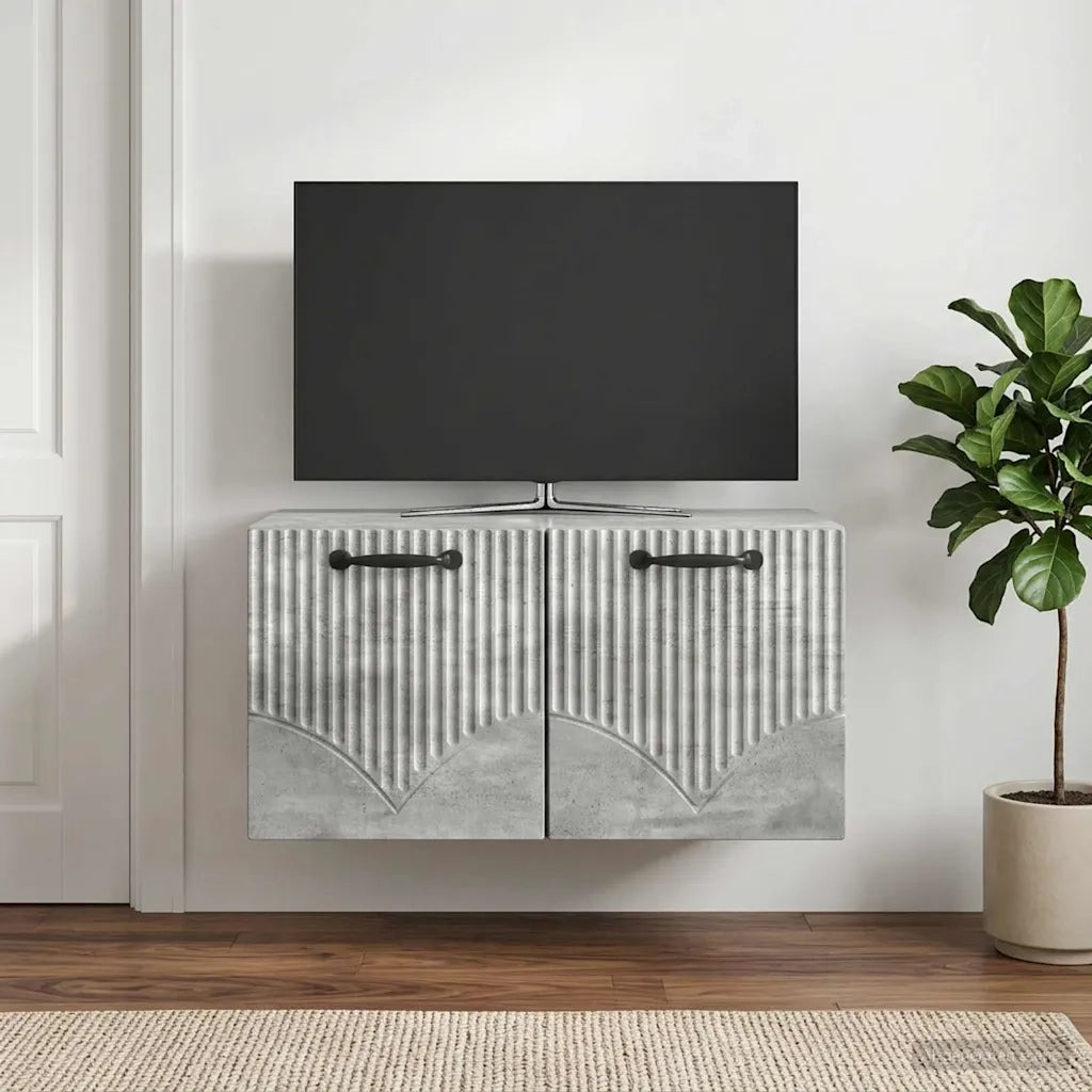 Mobile Porta TV da Muro Grigio Cemento 59,5 x 41 x 30 cm 899018