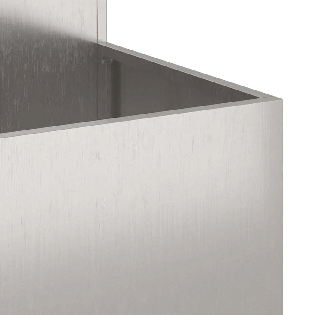 Vaso da giardino Argento 80 x 80 x 60 cm Acciaio inossidabile 865859