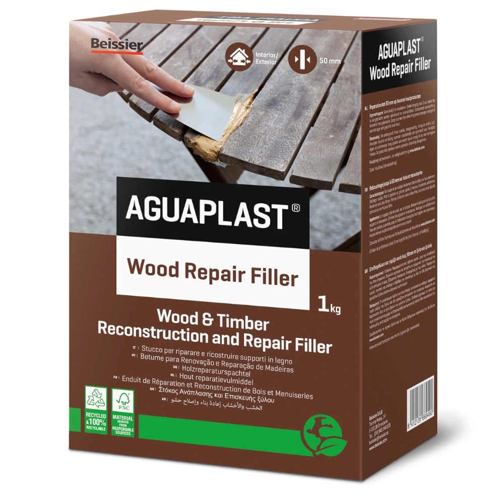Aguaplast wood repair filler stucco riempitivo per legno 1 kg