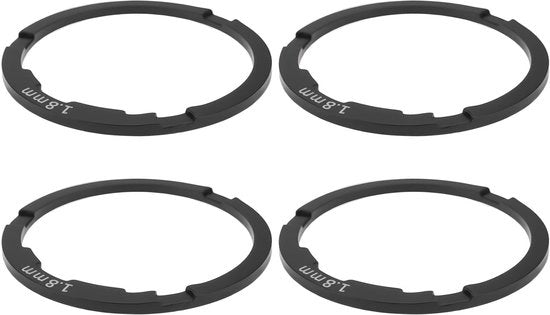 Accessori per bicicletta - Cassette Spacer 1,8 mm - Regolatori di distanza - Compatibile con Shimano 11 velocità - Lega di alluminio leggera - Per biciclette da corsa/mountain bike - Ideale per la regolazione della cassette - Regolatore di distanza