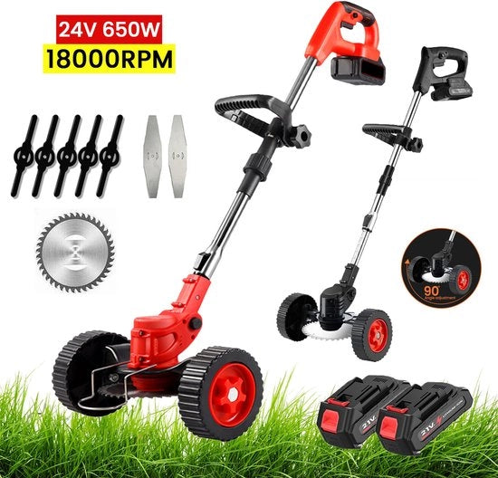 Motocutrice elettrica - 650W - Portatile - Ricaricabile - Regolabile