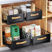 Organizzatore di cassetta estensibile per armadio cassettiera metallica con maniglia estraibile con maniglia per cucina 40 x 25 x 16 cm