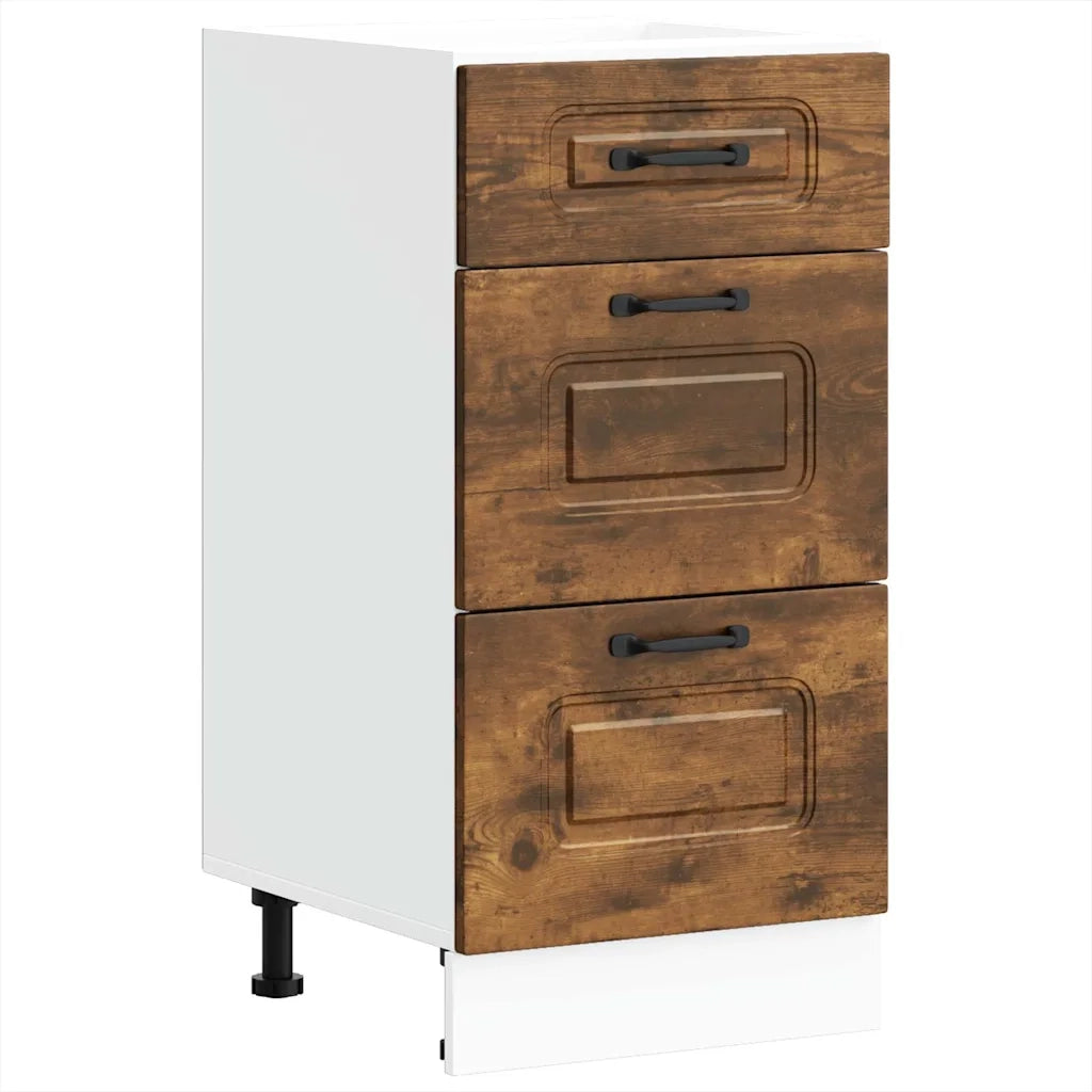Pensile da cucina | Base da Cucina Kalmar Rovere Fumo in Legno Multistrato