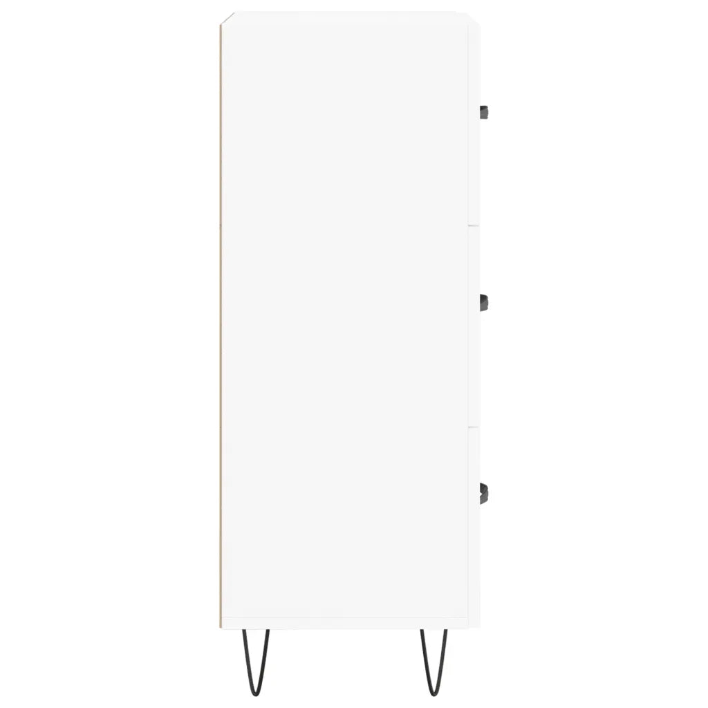 Credenza | Madia | Buffet da pranzo | Armadio da pranzo Bianca 34,5x34x90 cm in Legno Multistrato