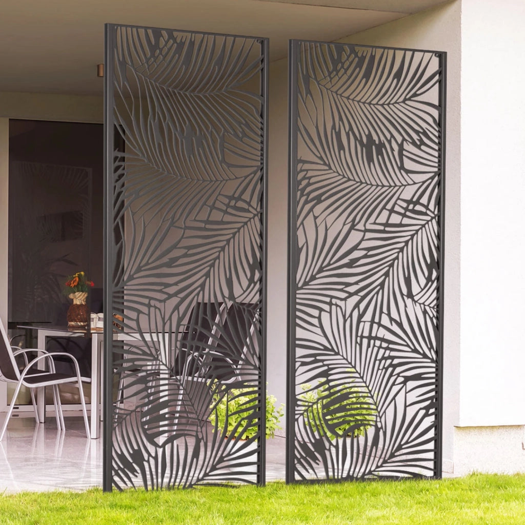 IDMarket - Pannello decorativo universale 160 x 60 CM grigio PALMA