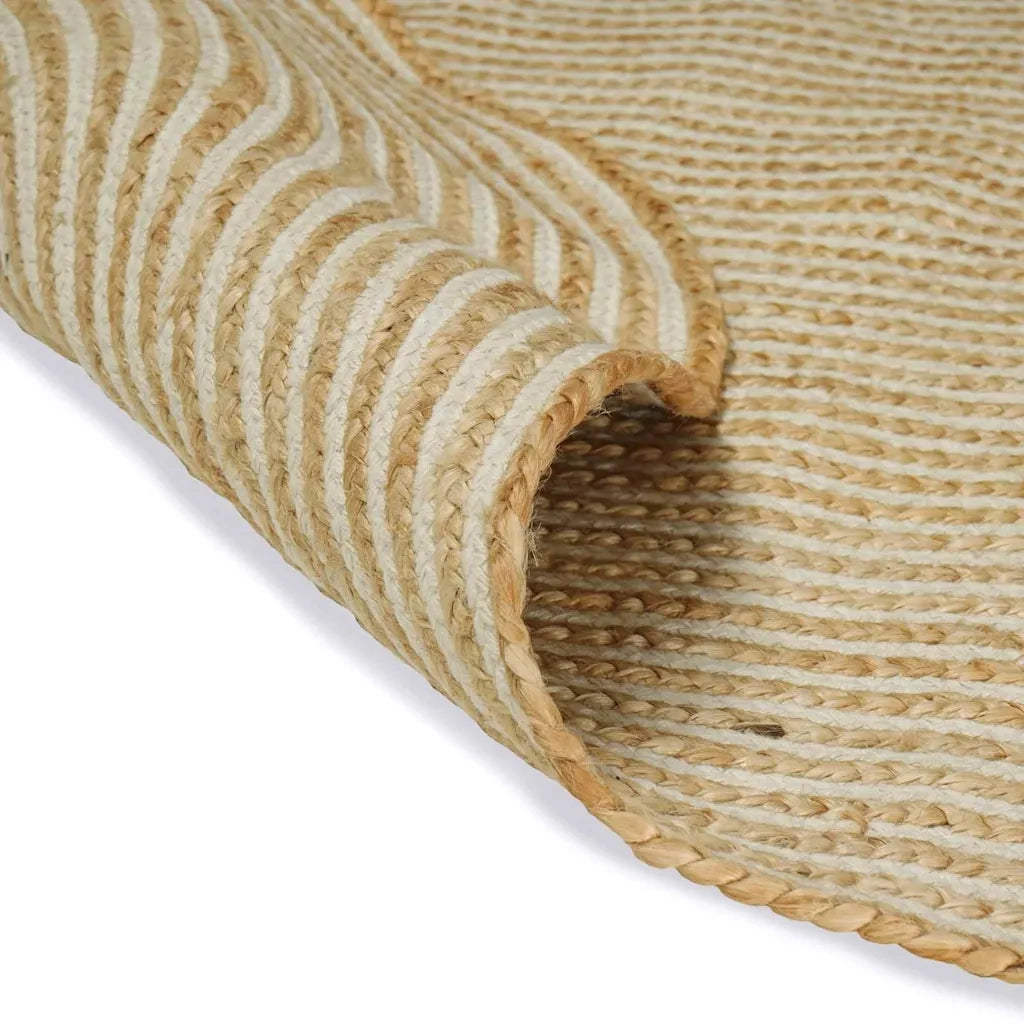 Tappeti per area | Tappeti a zone Naturale e Bianco 205 x 305 cm Juta