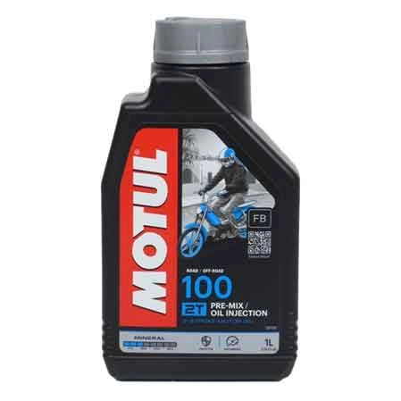 LUBRIFICANTE MOTO '100' 2 TEMPI MOTUL 1 lt - MOTUL